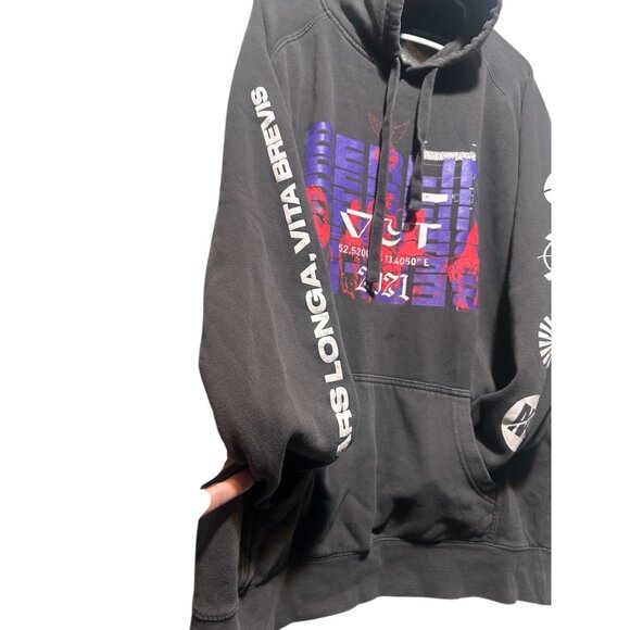 Rare Valorant 2021 VCT Berlin Video Game Yoru Sentinels Mens XL Gray Hoodie - Picture 9 of 15